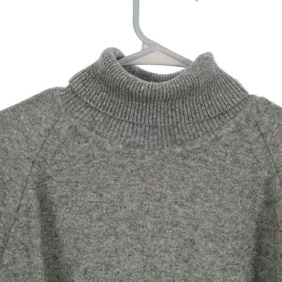 Vintage Unbranded Cashmere Blend Gray Turtleneck Sweater Large - Picture 2 of 7